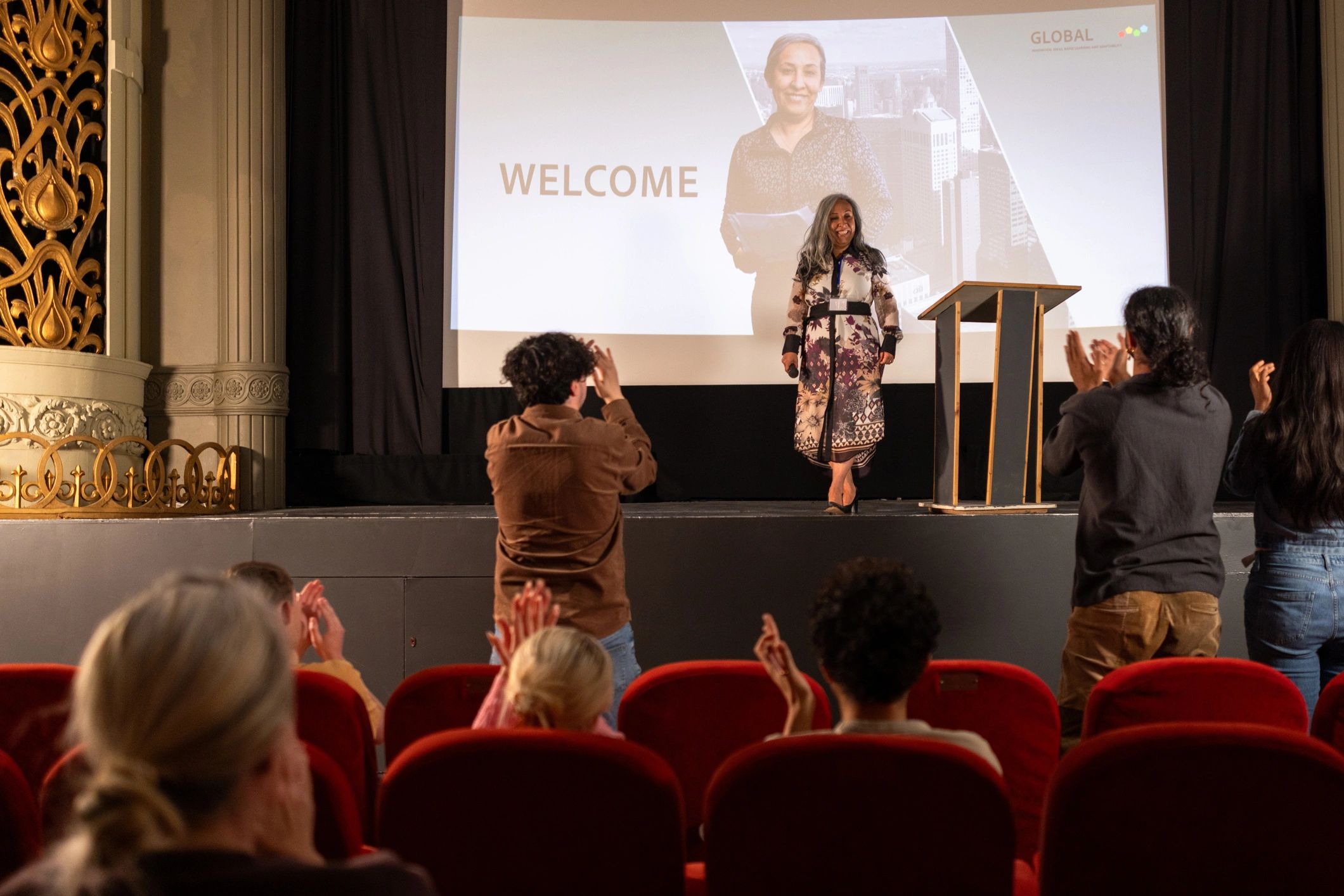 Corporate event presentation